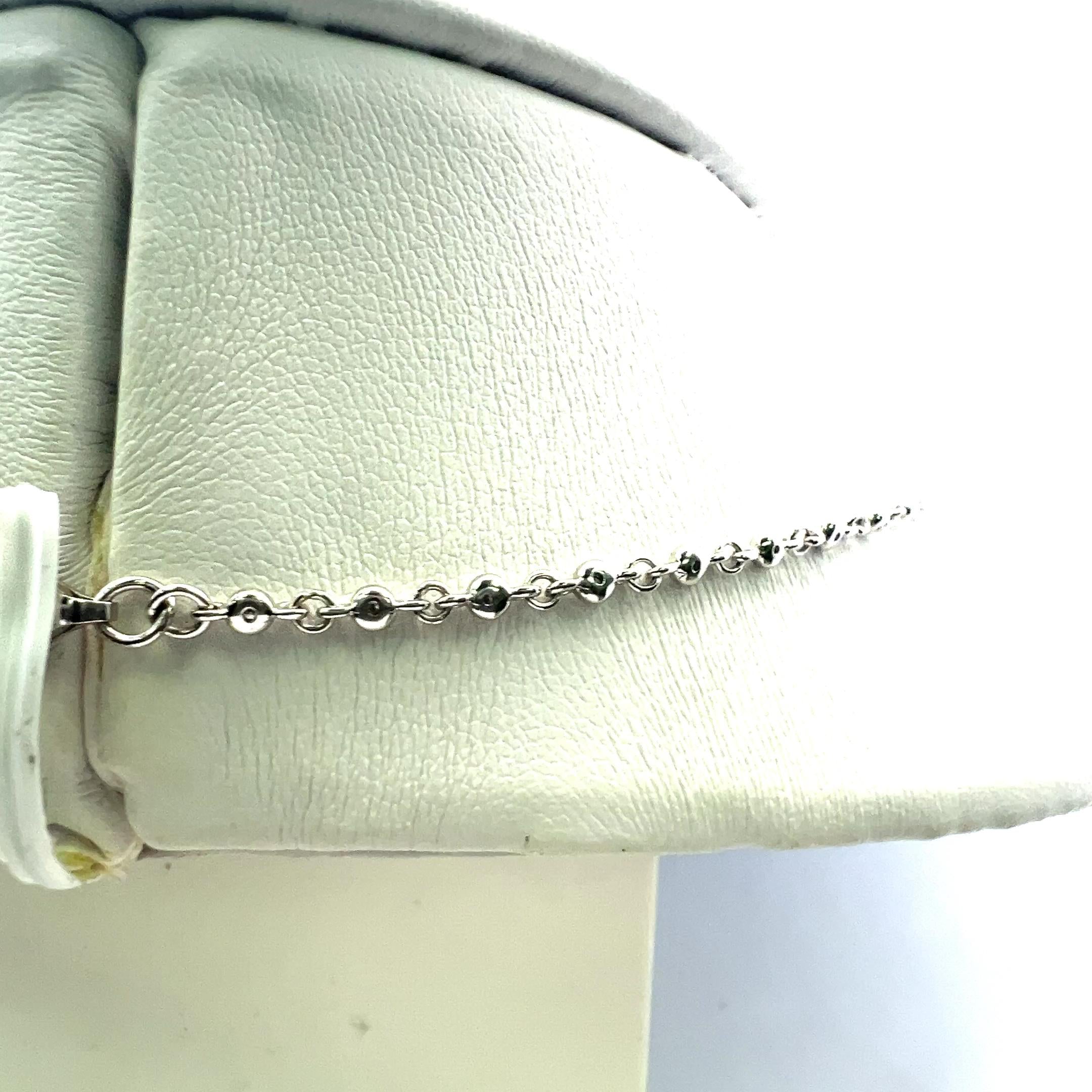 3.11 Carat Diamond Halo Drop Necklace in 18K White Gold with Pear & Round Accent