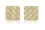 0.76 Carat Round Brilliant G VS1 Diamond 18 Karat Yellow Gold Clip On Earrings