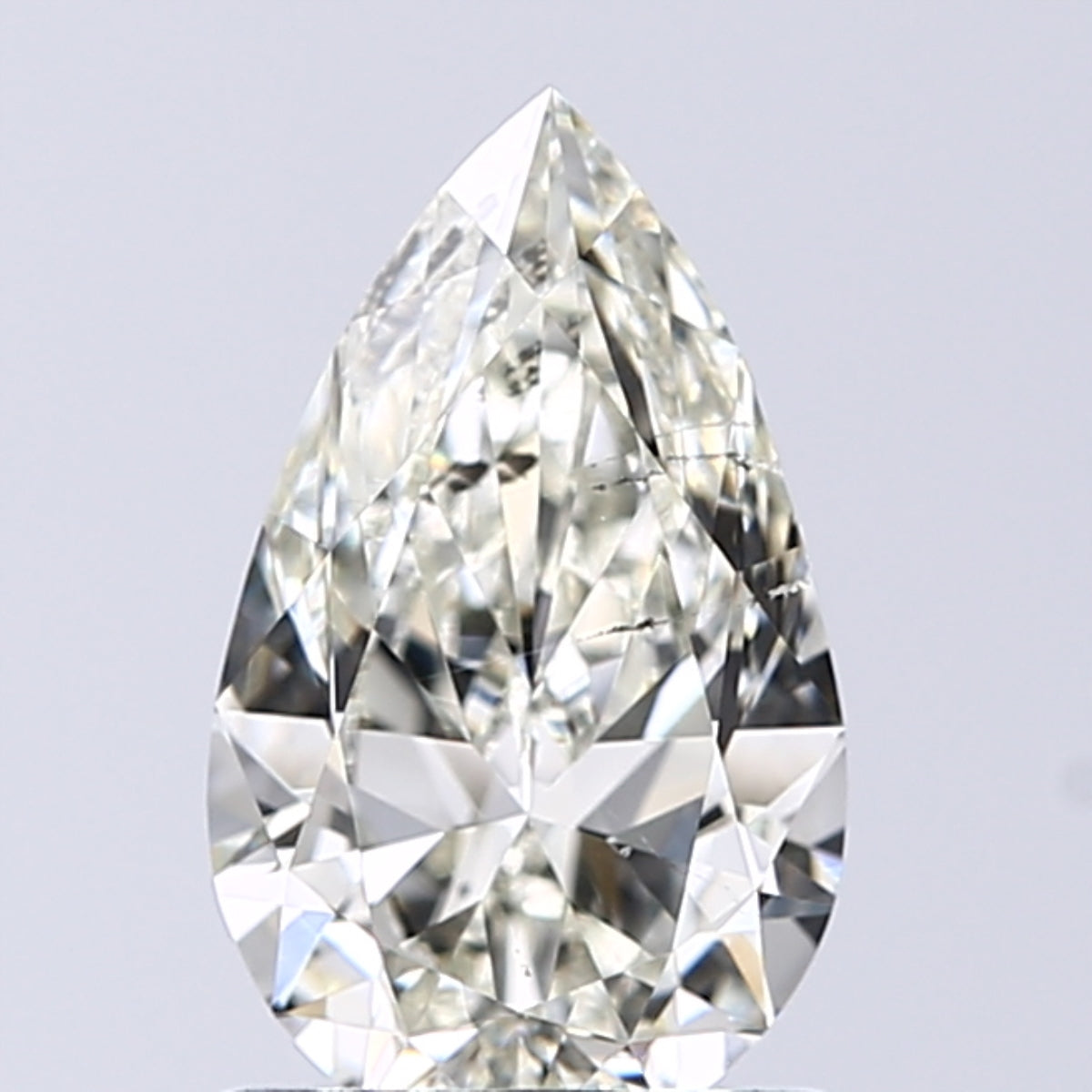 Lab-Grown 1.03 Carat Pear Shape Diamond color K Clarity SI2 With GIA Certificate, precious stones, engagement diamonds