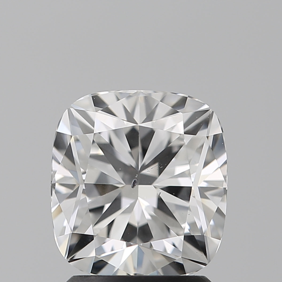 Lab-Grown 2.01 Carat Cushion Modified Brilliant Cut Diamond color E Clarity SI1, precious stones, engagement diamonds