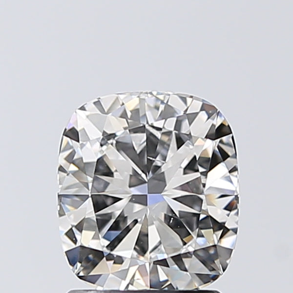 Lab-Grown 1.51 Carat Cushion Modified Brilliant Cut Diamond color D Clarity SI1, precious stones, engagement diamonds