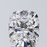 Lab-Grown 1.71 Carat Cushion Modified Brilliant Cut Diamond color D Clarity SI2, precious stones, engagement diamonds