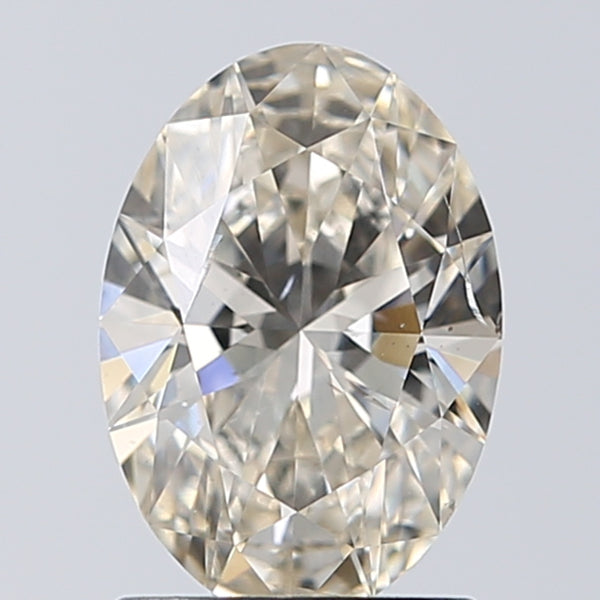 Lab-Grown 1.21 Carat Oval Shape Diamond color K(FB) Clarity SI2 With GIA Certificate, precious stones, engagement diamonds