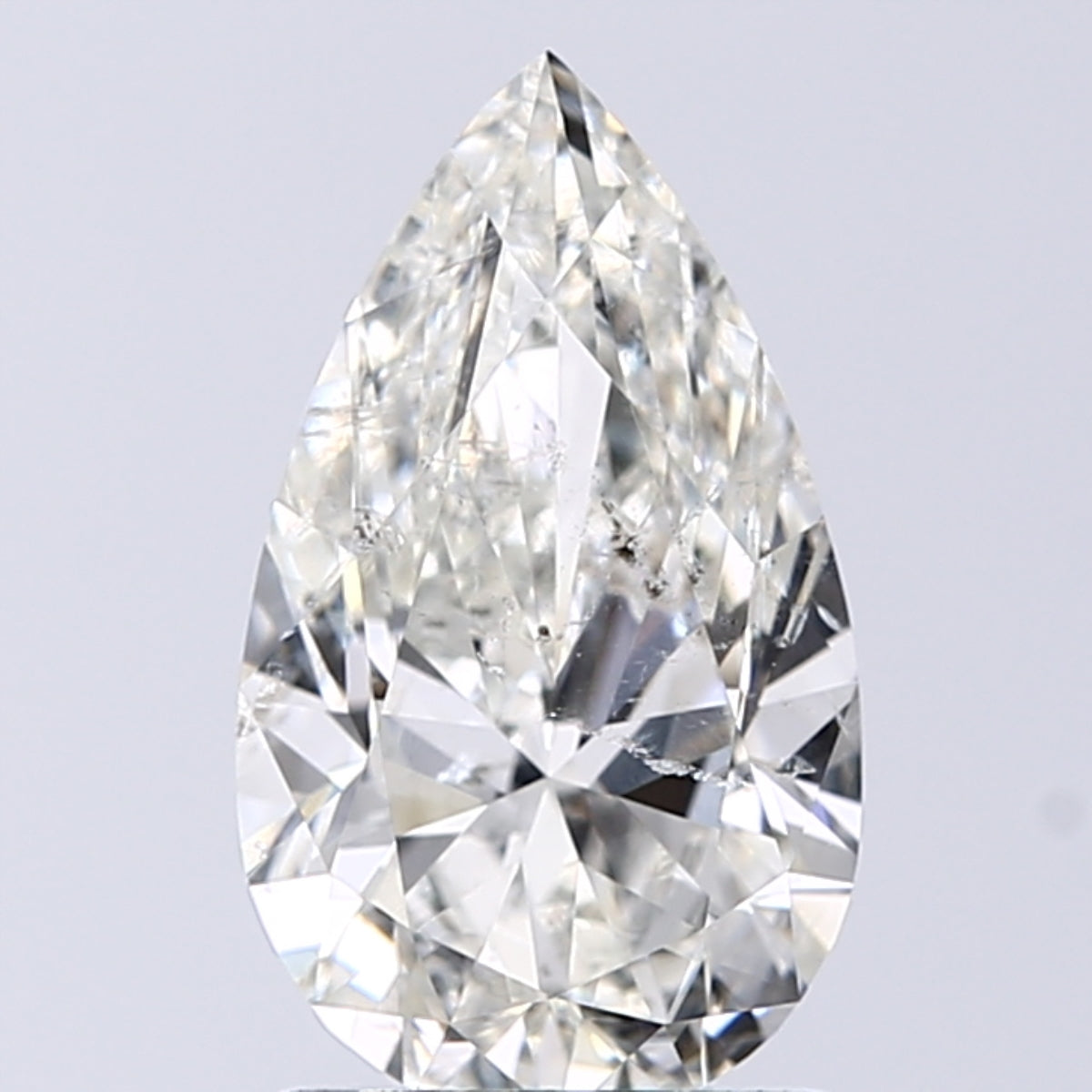 Lab-Grown 1.50 Carat Pear Shape Diamond color J Clarity SI2 With GIA Certificate, precious stones, engagement diamonds