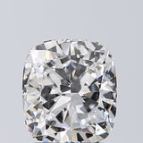 Lab-Grown 1.50 Carat Cushion Modified Brilliant Cut Diamond color E Clarity SI1, precious stones, engagement diamonds