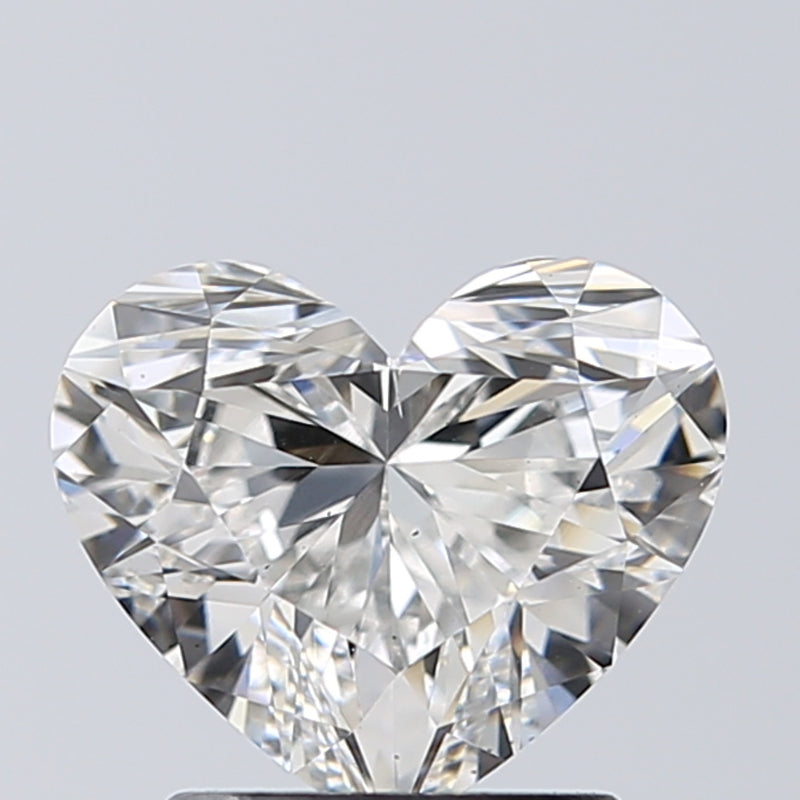 Lab-Grown 1.51 Carat Heart Shape Diamond color F Clarity VS2, precious stones, engagement diamonds