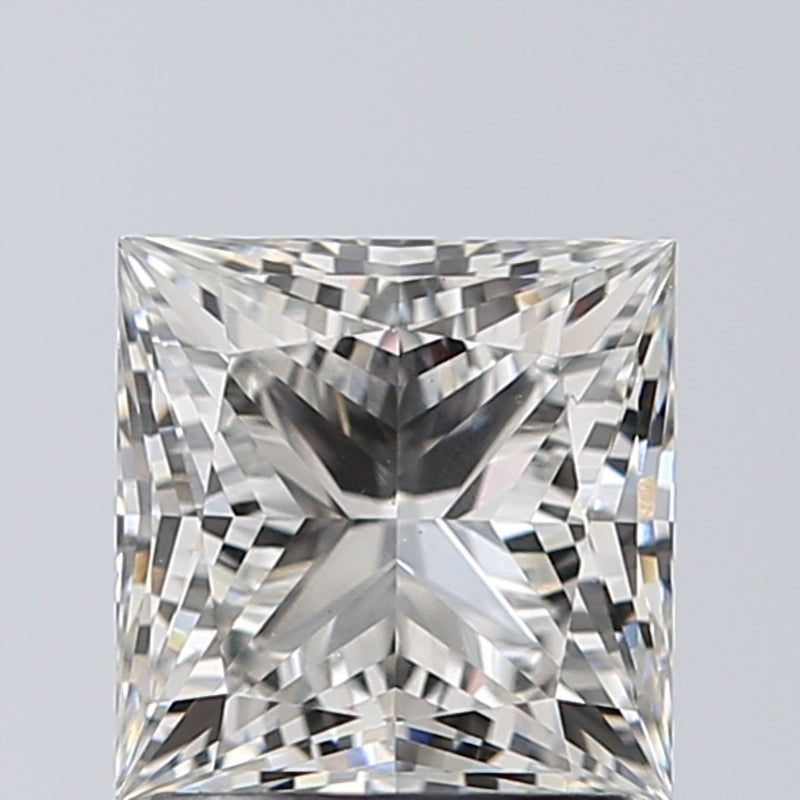 Lab-Grown 1.52 Carat Princess Cut Diamond color G Clarity VS1, precious stones, engagement diamonds