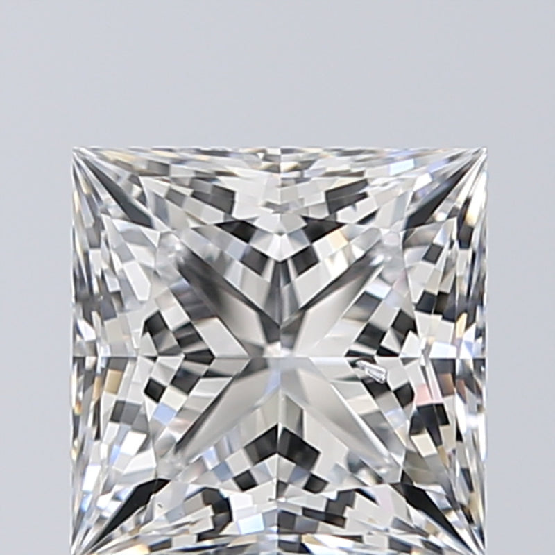 Lab-Grown 1.55 Carat Princess Cut Diamond color D Clarity SI1, precious stones, engagement diamonds