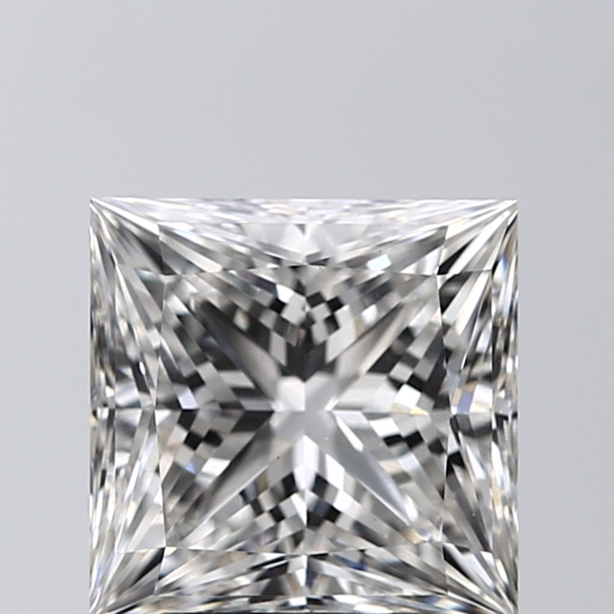 Lab-Grown 2.58 Carat Princess Cut Diamond color G Clarity VS1, precious stones, engagement diamonds