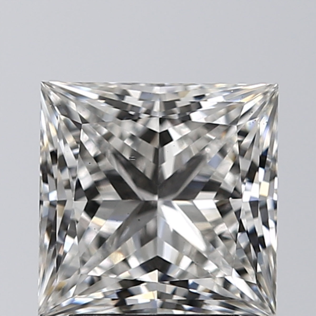 Lab-Grown 2.34 Carat Princess Cut Diamond color G Clarity VS2, precious stones, engagement diamonds