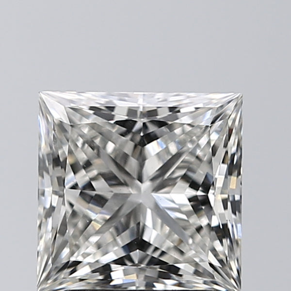 Lab-Grown 2.01 Carat Princess Cut Diamond color G Clarity VS1, precious stones, engagement diamonds