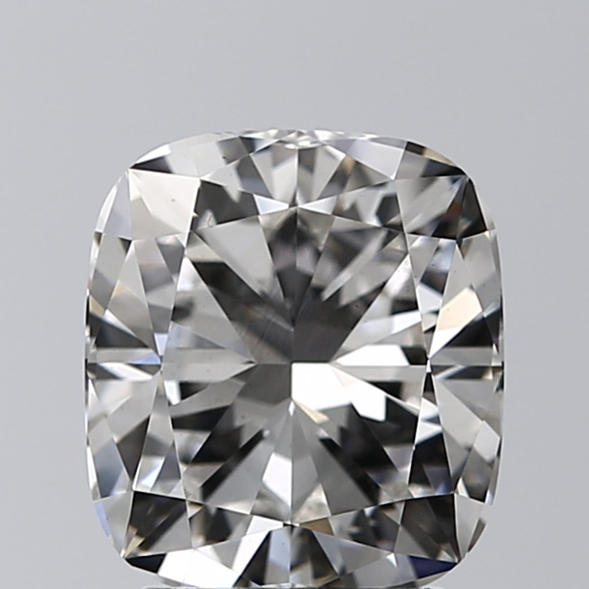 Lab-Grown 2.20 Carat Cushion Modified Brilliant Cut Diamond color G Clarity VS2, precious stones, engagement diamonds