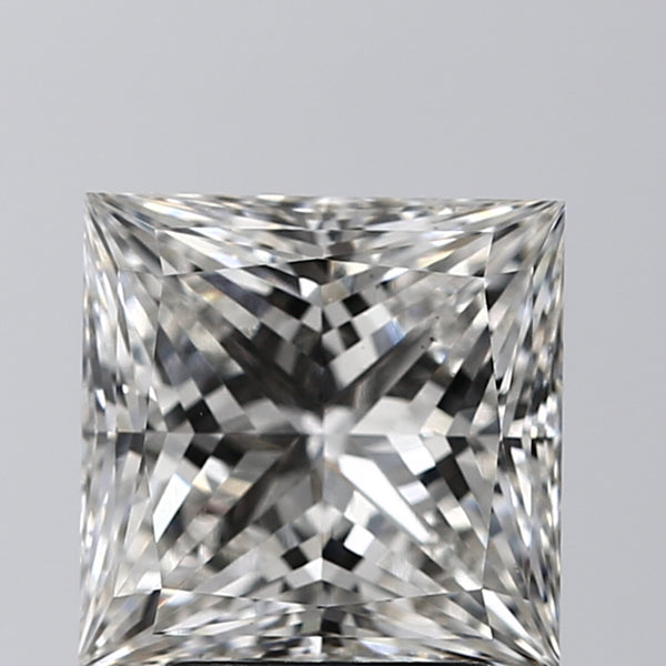 Lab-Grown 2.81 Carat Princess Cut Diamond color G Clarity VS2, precious stones, engagement diamonds