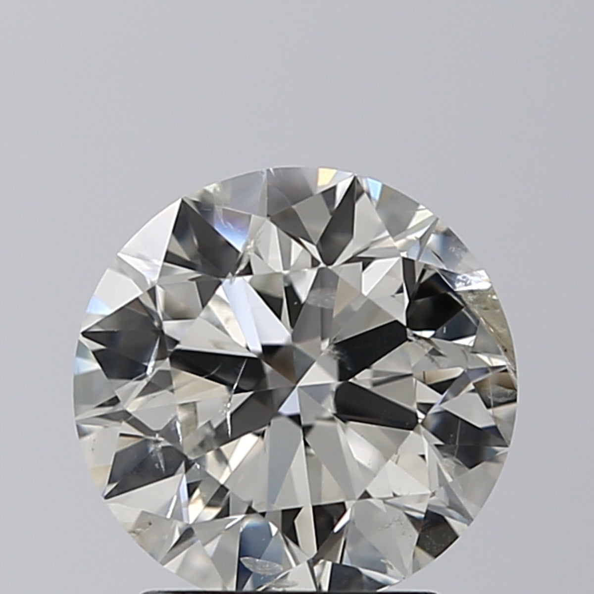 Lab-Grown 2.01 Carat Round Brilliant Diamond color I Clarity SI2, precious stones, engagement diamonds