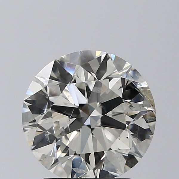 Lab-Grown 2.01 Carat Round Brilliant Diamond color I Clarity SI2, precious stones, engagement diamonds