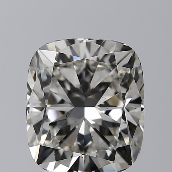 Lab-Grown 2.76 Carat Cushion Modified Brilliant Cut Diamond color H Clarity VS2, precious stones, engagement diamonds