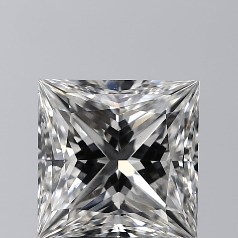 Lab-Grown 2.40 Carat Princess Cut Diamond color G Clarity VS2, precious stones, engagement diamonds