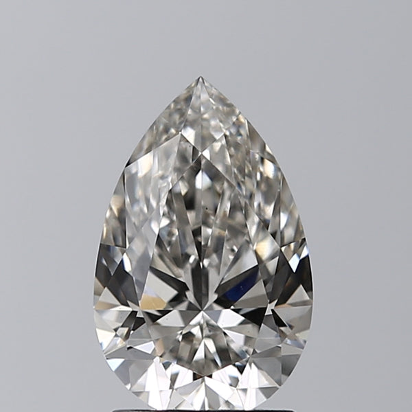 Lab-Grown 1.54 Carat Pear Shape Diamond color H Clarity VS1 With GIA Certificate, precious stones, engagement diamonds