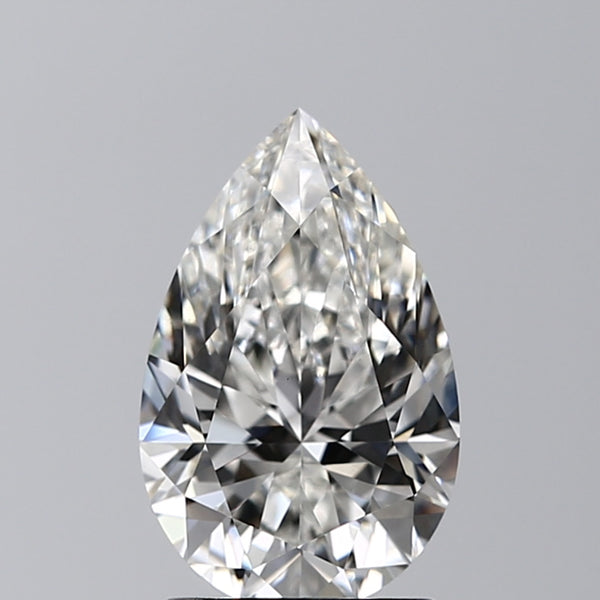 Lab-Grown 1.71 Carat Pear Shape Diamond color G Clarity VVS2 With GIA Certificate, precious stones, engagement diamonds