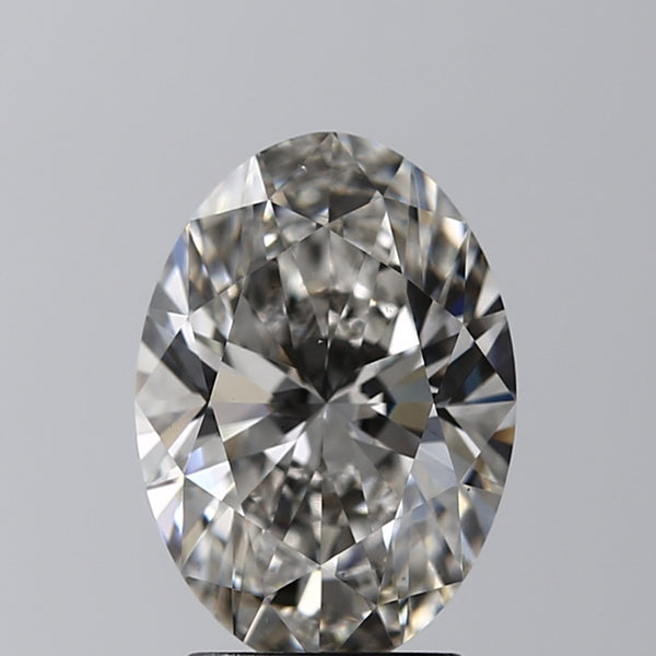 Lab-Grown 2.42 Carat Oval Shape Diamond color H Clarity VS1 With GIA Certificate, precious stones, engagement diamonds