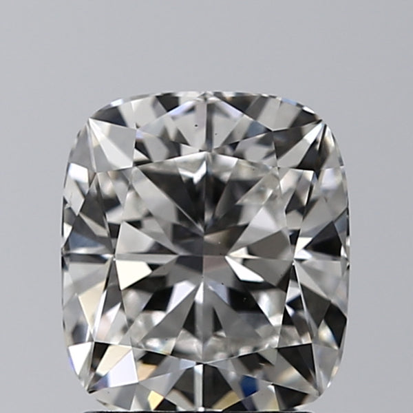 Lab-Grown 1.75 Carat Cushion Modified Brilliant Cut Diamond color F Clarity VS2 With GIA Certificate, precious stones, engagement diamonds