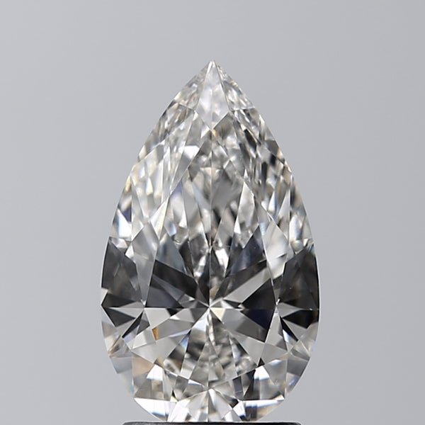 Lab-Grown 1.72 Carat Pear Shape Diamond color G Clarity VVS2 With GIA Certificate, precious stones, engagement diamonds
