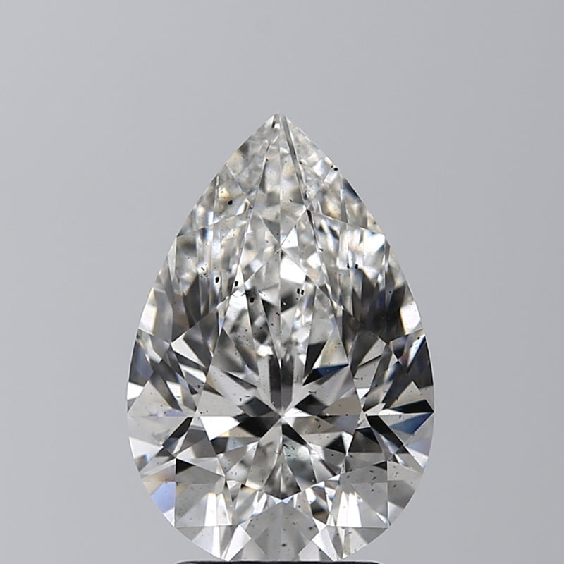 Lab-Grown 3.02 Carat Pear Shape Diamond color F Clarity SI2, precious stones, engagement diamonds