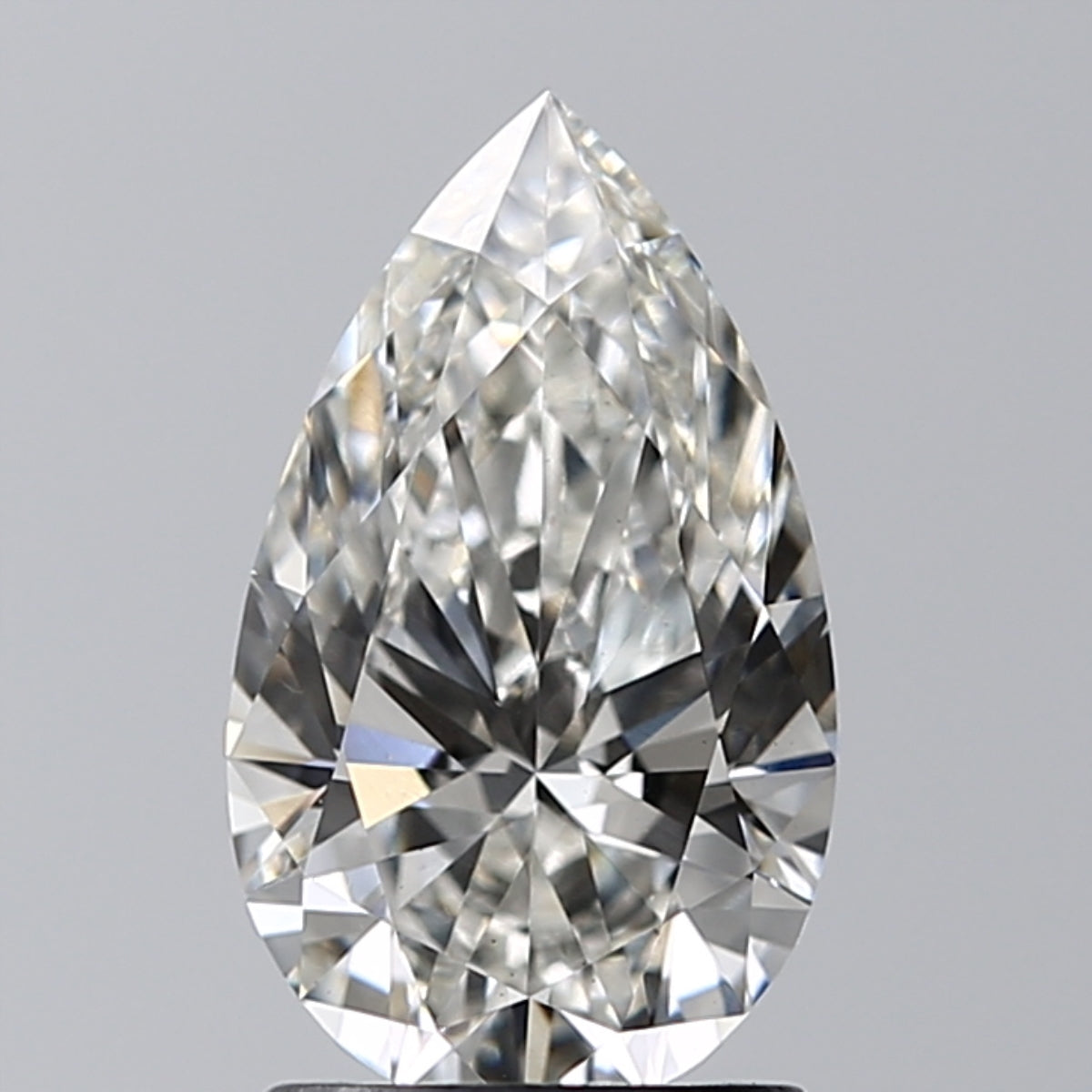 Lab-Grown 1.50 Carat Pear Shape Diamond color H Clarity VVS2 With GIA Certificate, precious stones, engagement diamonds