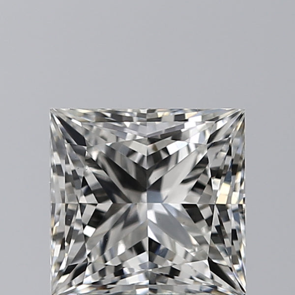 Lab-Grown 2.01 Carat Princess Cut Diamond color H Clarity VS1 With GIA Certificate, precious stones, engagement diamonds