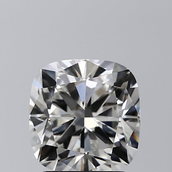 Lab-Grown 2.01 Carat Cushion Modified Brilliant Cut Diamond color G Clarity SI1 With GIA Certificate, precious stones, engagement diamonds
