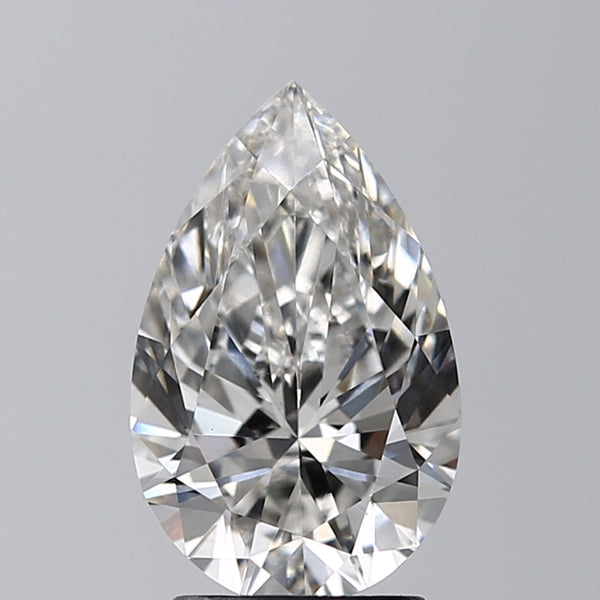 Lab-Grown 2.30 Carat Pear Shape Diamond color G Clarity VS1 With GIA Certificate, precious stones, engagement diamonds