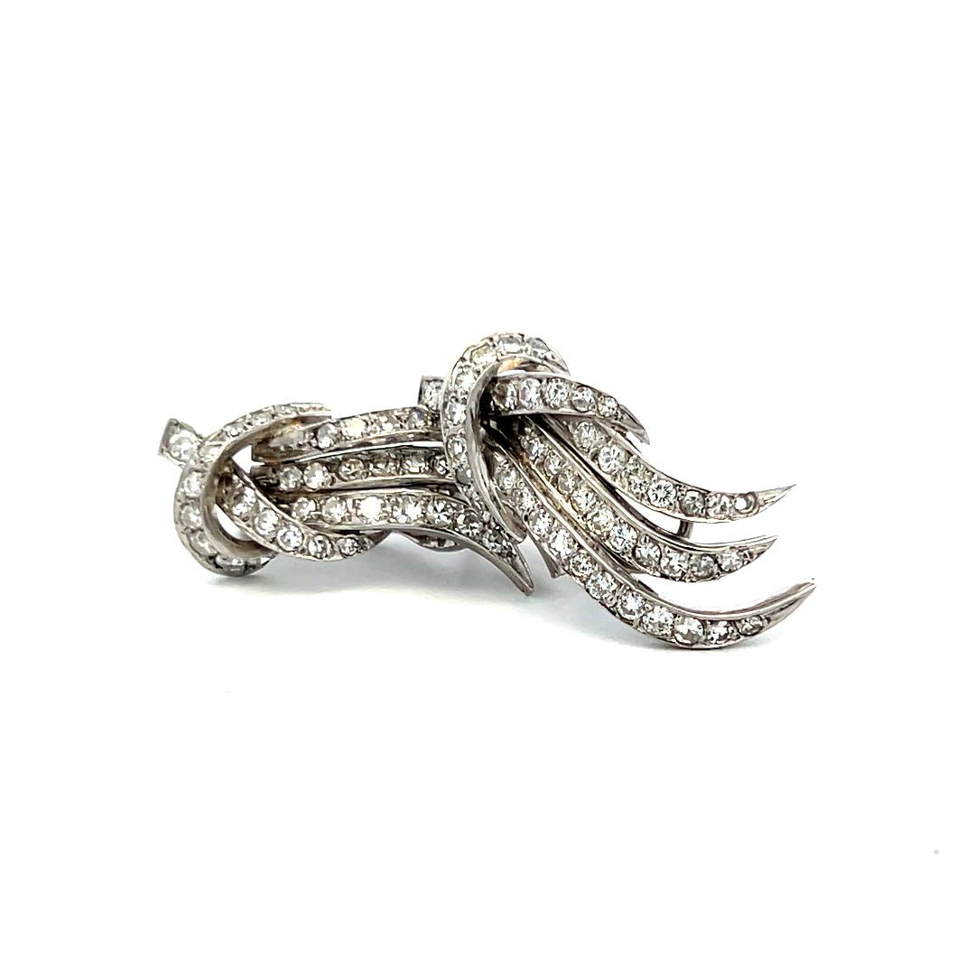 1.50 Carat Circular Brilliant Cut I VS Diamond Platinum Clip On Earrings