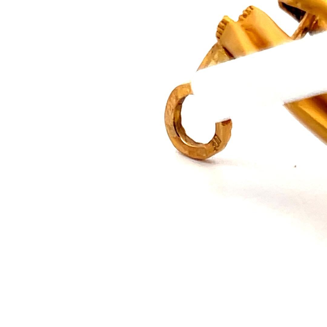 Cartier 0.10 Carat Round Brilliant Diamond 18 Karat Yellow Gold Clip On Earrings