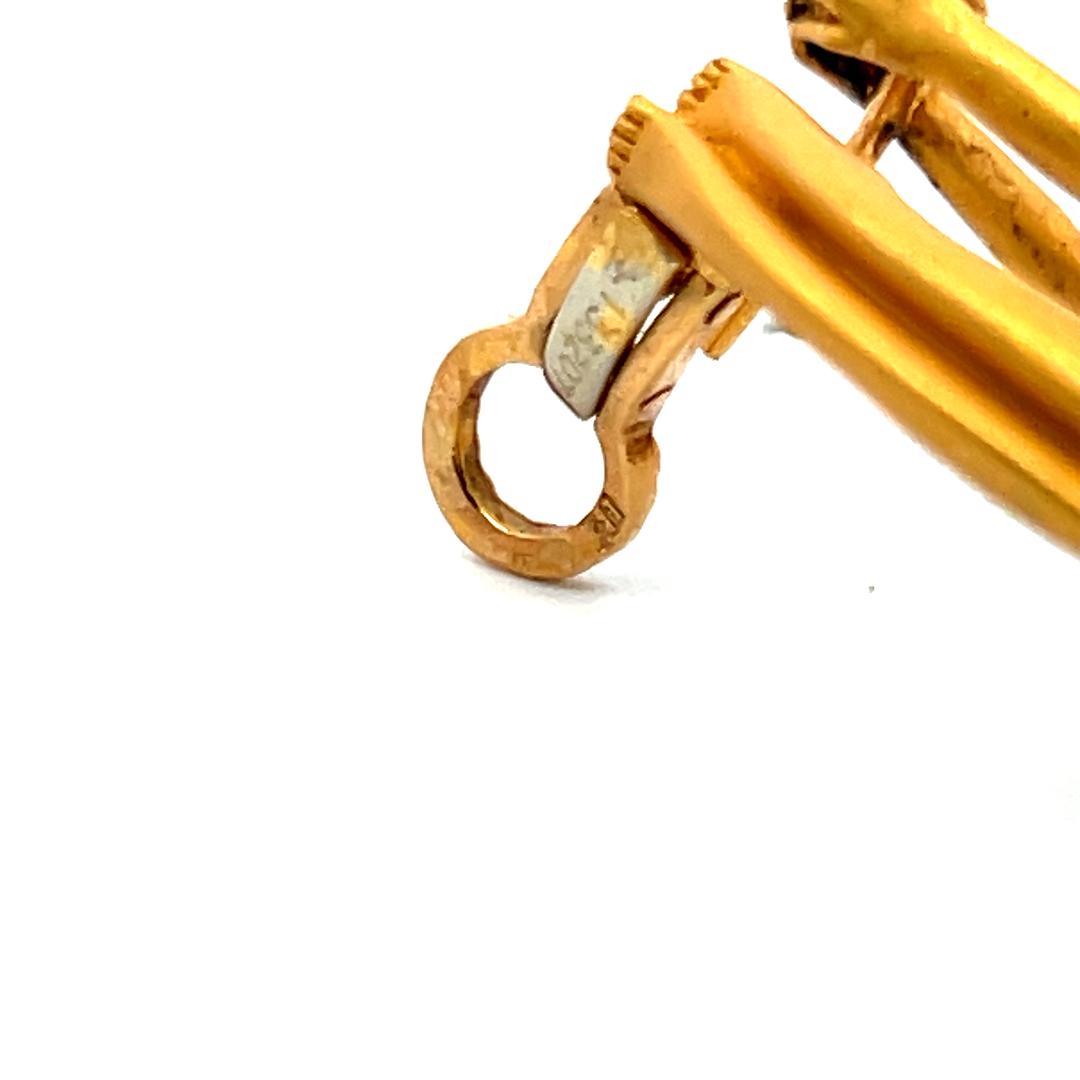 Cartier 0.10 Carat Round Brilliant Diamond 18 Karat Yellow Gold Clip On Earrings