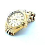 Rolex 18 Karat Yellow Gold Wrist Datejust Watch with aftermarket 14K Band