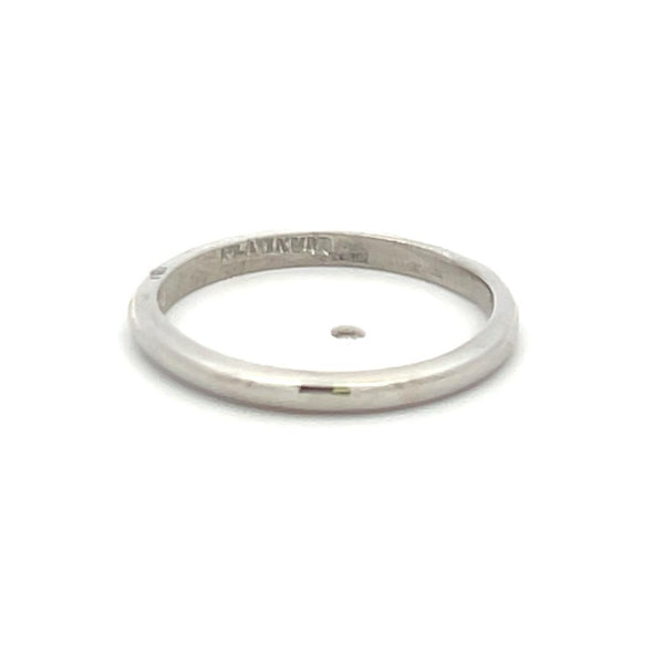 Tiffany & Co Vintage 1.90 Grams Size 4 Platinum Band Ring