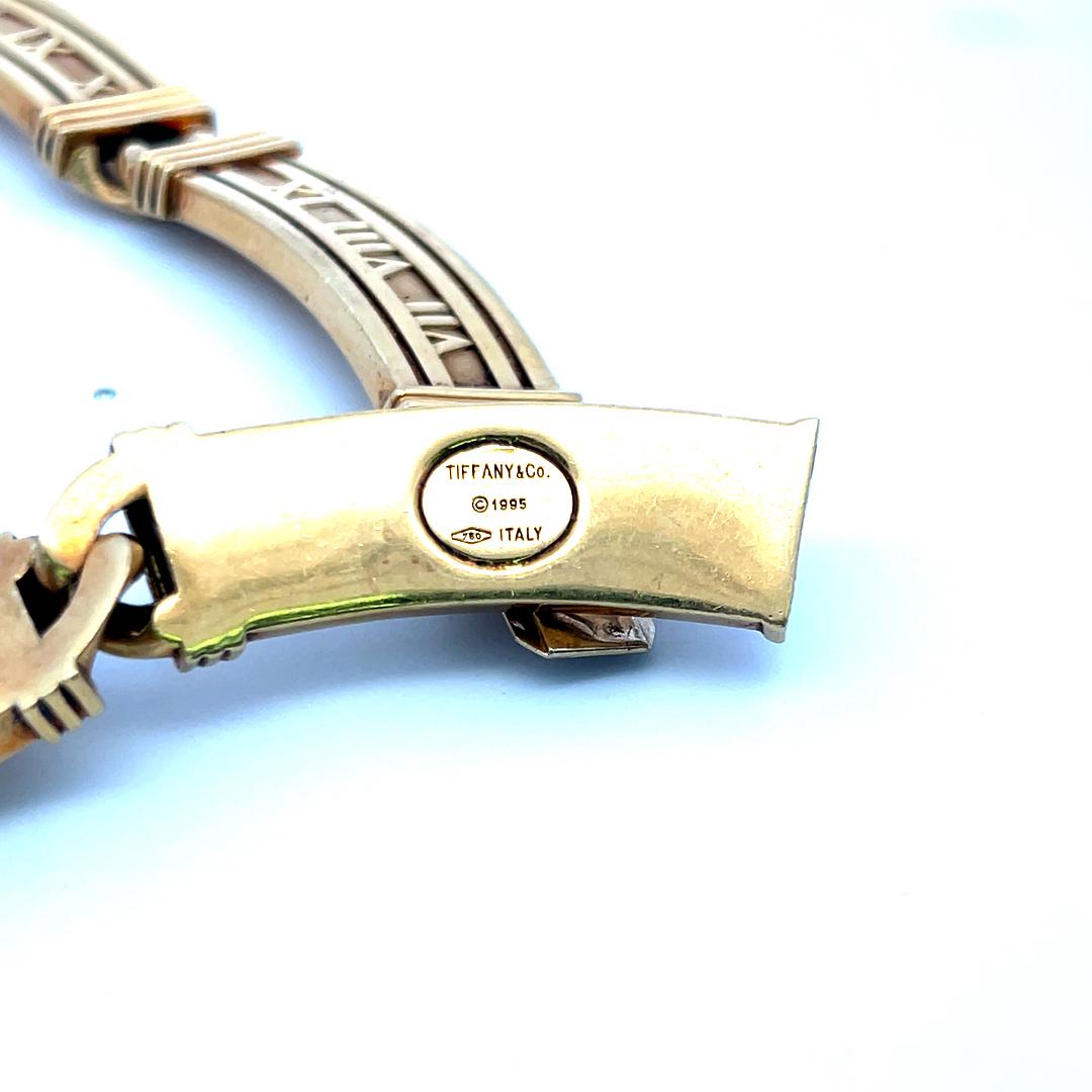 Tiffany & Co Atlas Vintage 128.30 Grams 18 Karat Yellow Gold Link Necklace