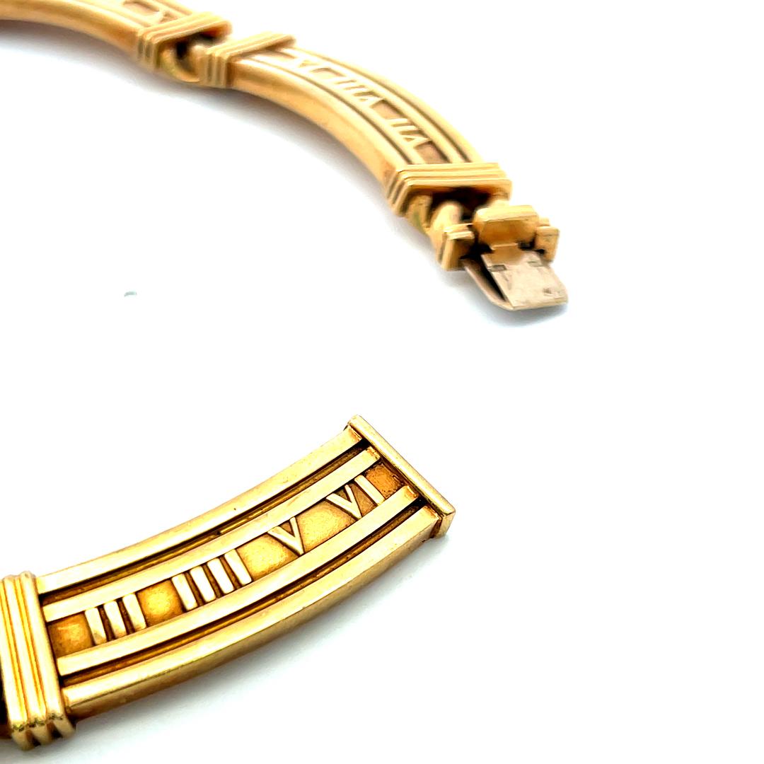 Tiffany & Co Atlas Vintage 128.30 Grams 18 Karat Yellow Gold Link Necklace