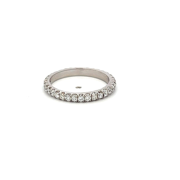 0.35 Carat Round Brilliant G VS Diamond 14 Karat White Gold Eternity Band Ring