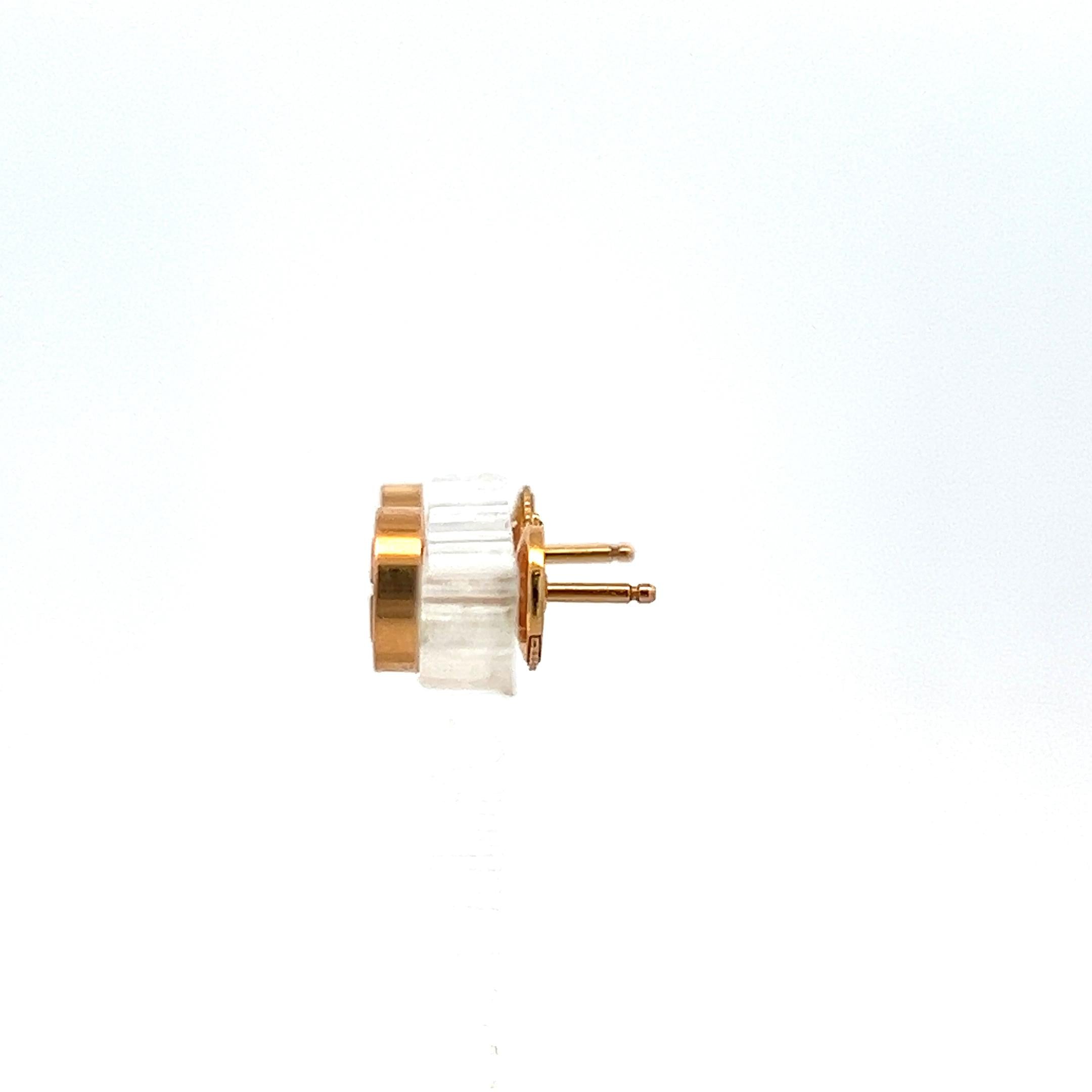 Cartier Vintage 3 Grams 18 Karat Rose Gold Stud Earrings