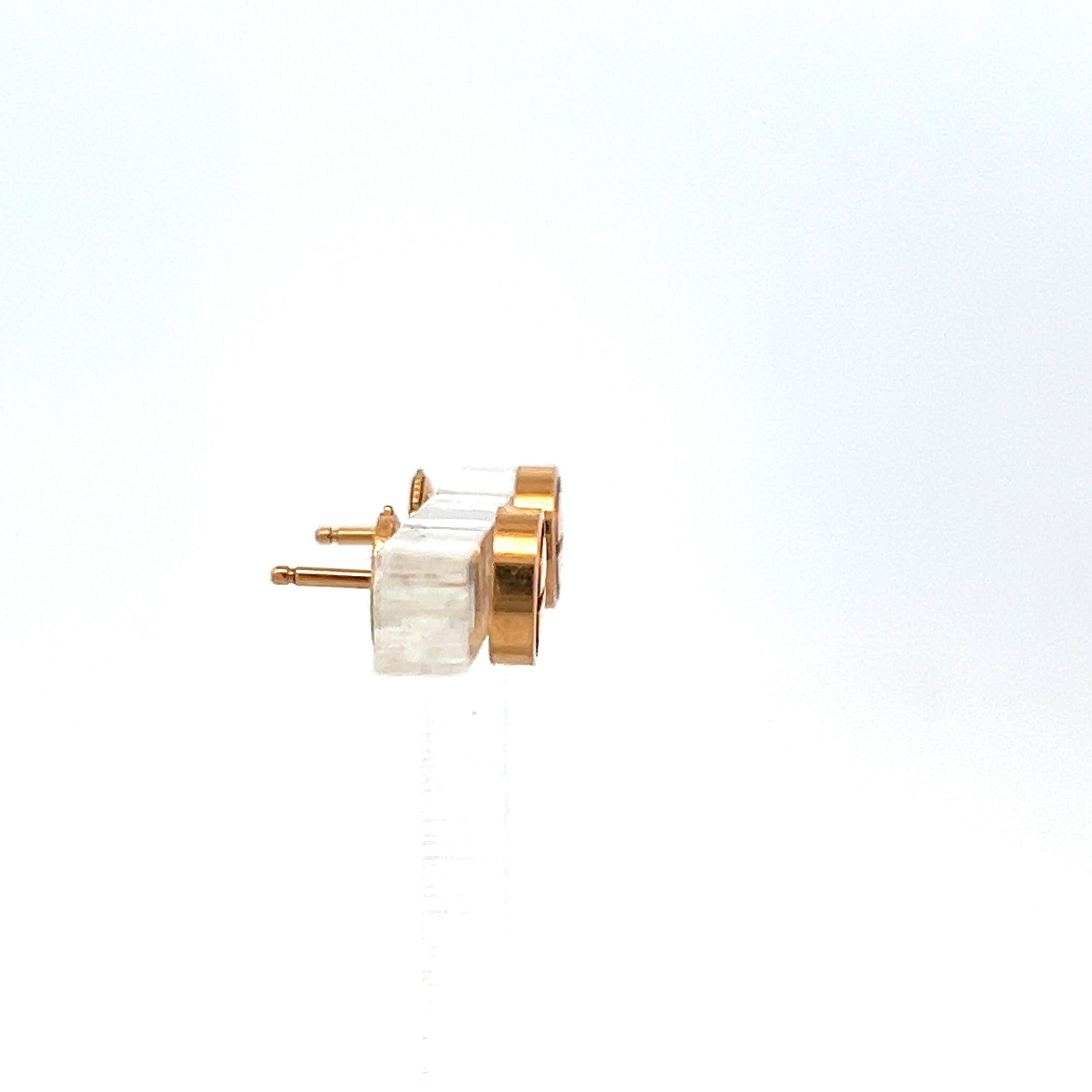 Cartier Vintage 3 Grams 18 Karat Rose Gold Stud Earrings