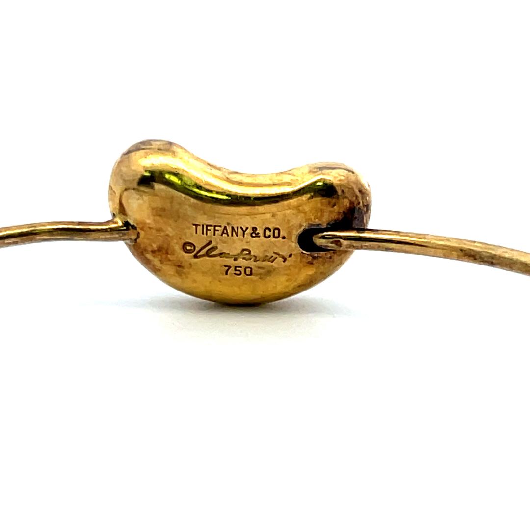 Tiffany & Co Elsa Peretti Vintage 10.9 Gram 18 Karat Yellow Gold Bangle Bracelet