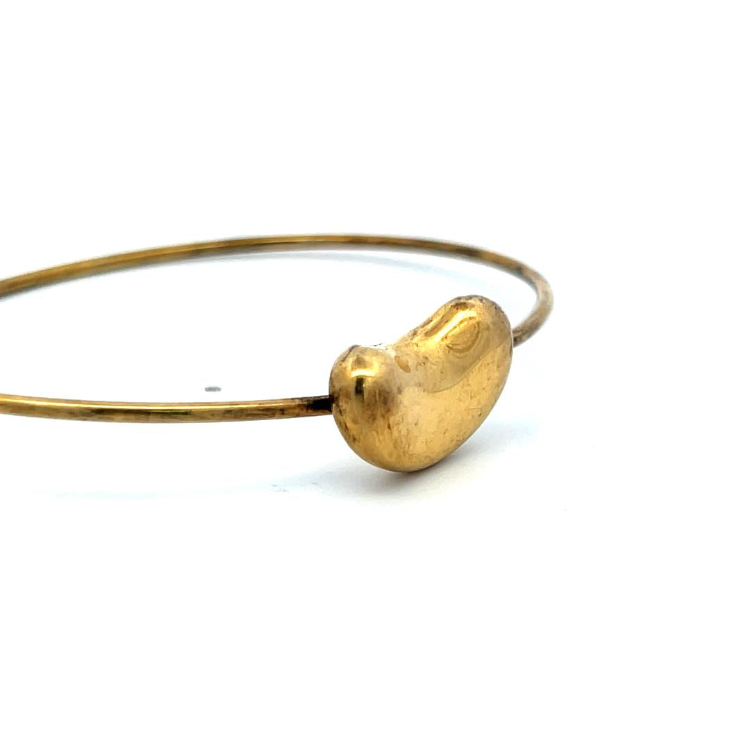 Tiffany & Co Elsa Peretti Vintage 10.9 Gram 18 Karat Yellow Gold Bangle Bracelet