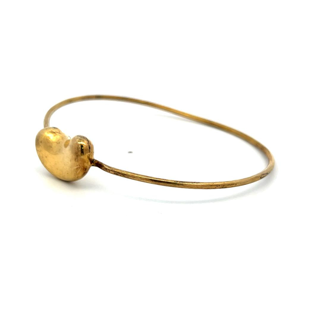 Tiffany & Co Elsa Peretti Vintage 10.9 Gram 18 Karat Yellow Gold Bangle Bracelet