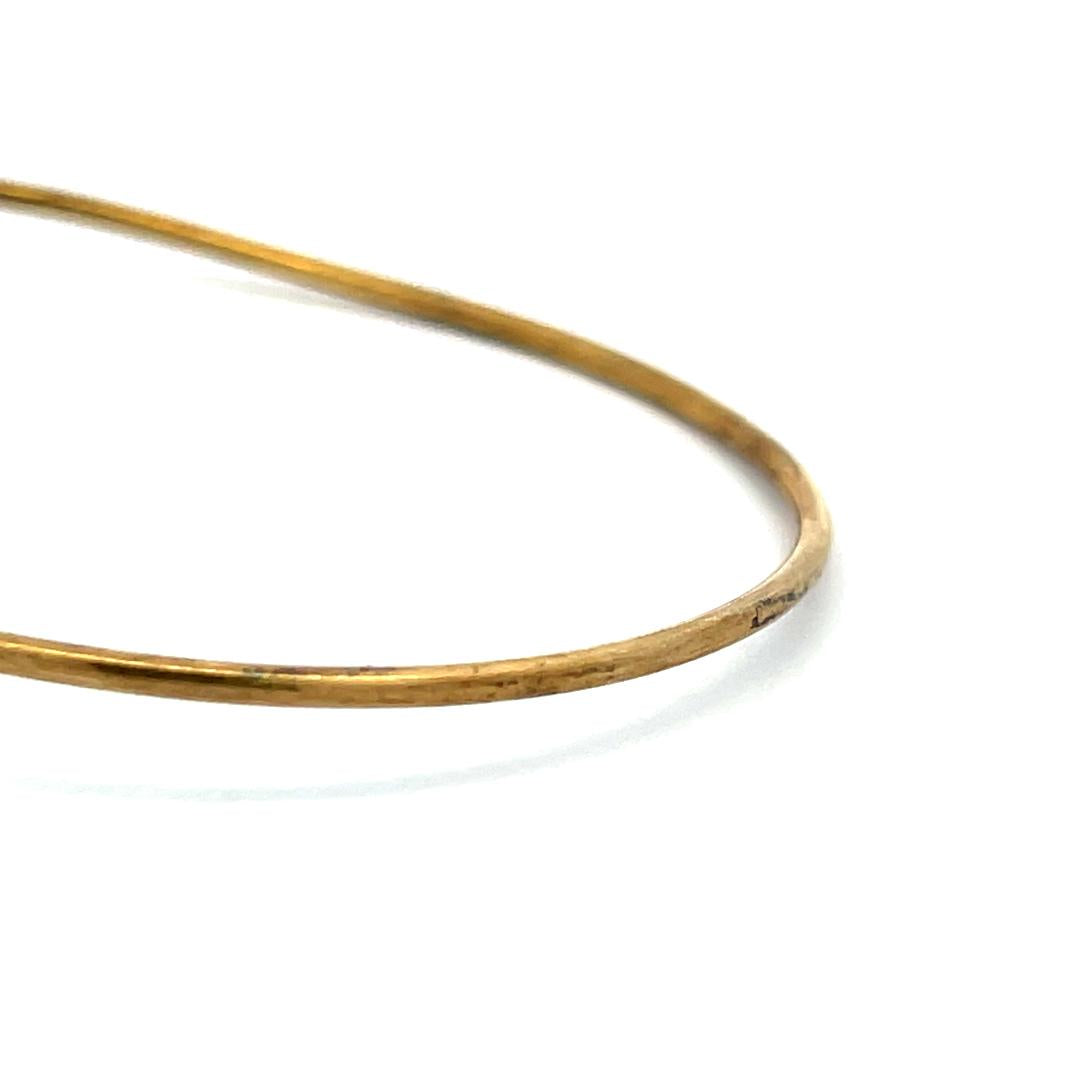 Tiffany & Co Elsa Peretti Vintage 10.9 Gram 18 Karat Yellow Gold Bangle Bracelet