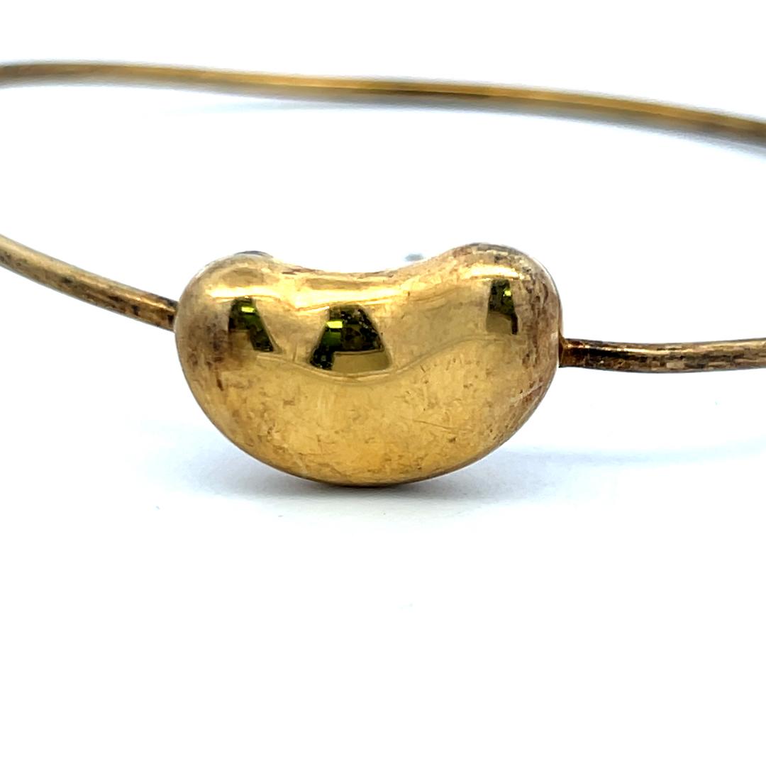 Tiffany & Co Elsa Peretti Vintage 10.9 Gram 18 Karat Yellow Gold Bangle Bracelet