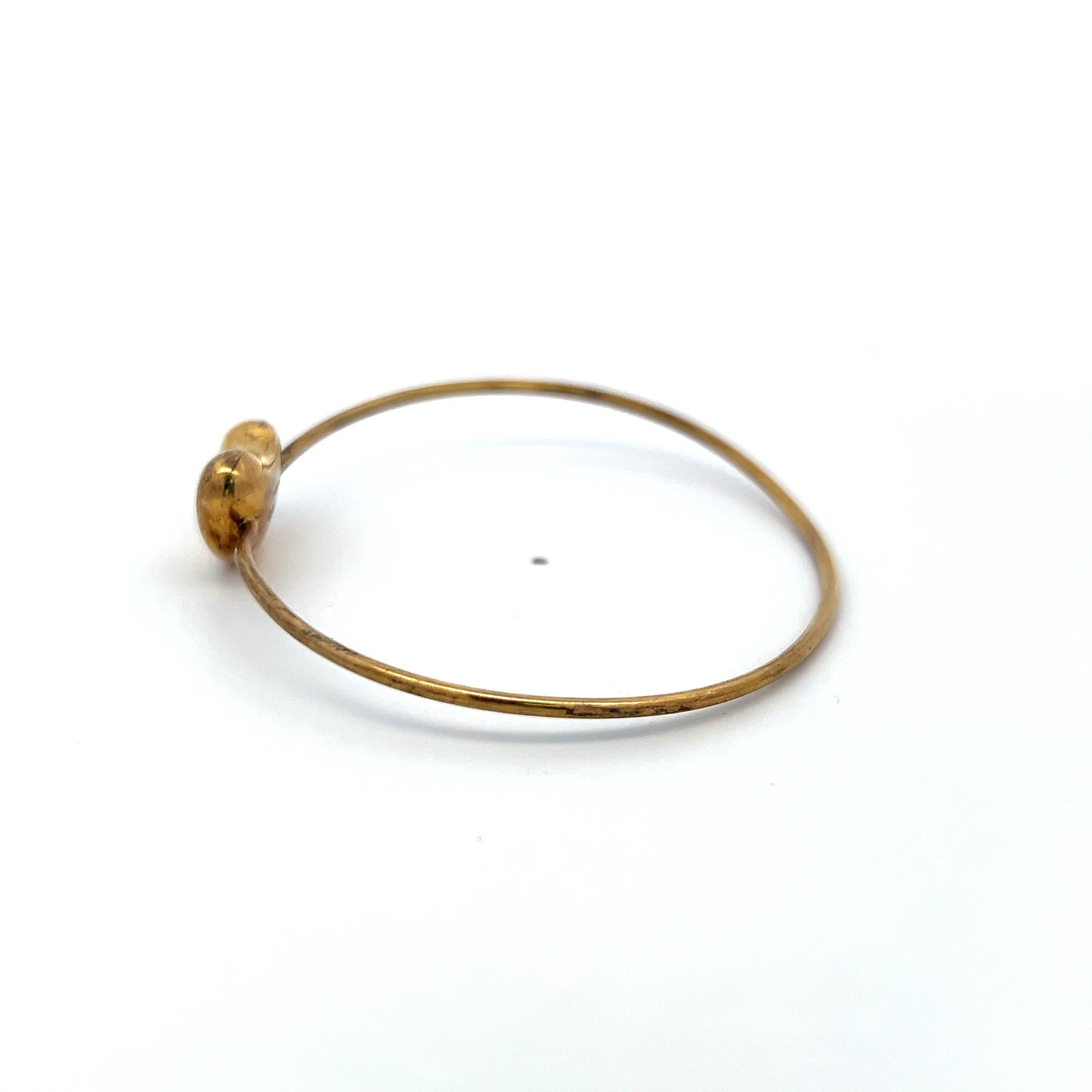 Tiffany & Co Elsa Peretti Vintage 10.9 Gram 18 Karat Yellow Gold Bangle Bracelet