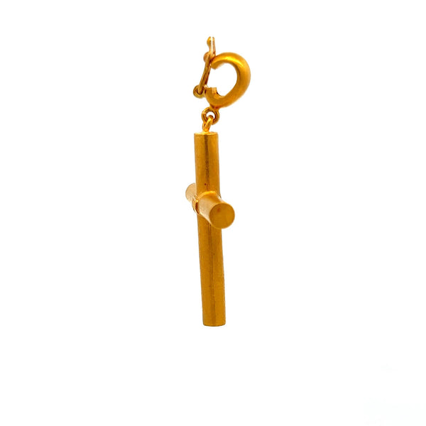 Yossi Vintage 8.60 Grams 24 Karat Yellow Gold Cross Pendant