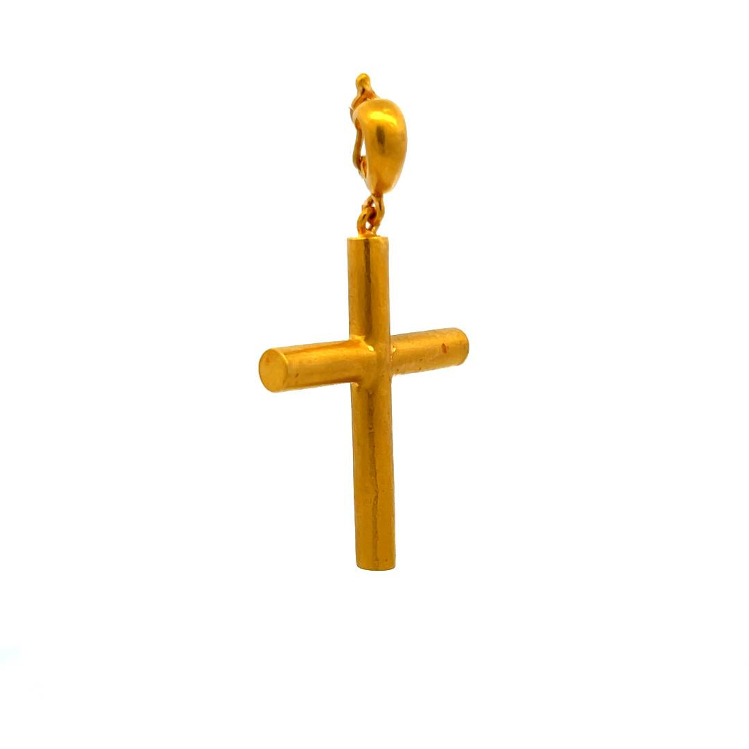 Yossi Vintage 8.60 Grams 24 Karat Yellow Gold Cross Pendant