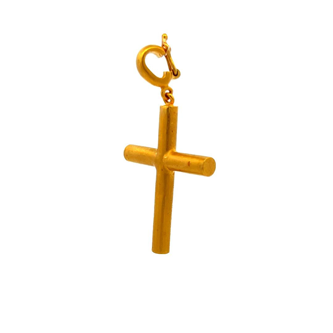 Yossi Vintage 8.60 Grams 24 Karat Yellow Gold Cross Pendant
